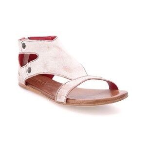 Bed Stu Soto Flat Gladiator Leather Sandals Nectar Lux & Rustic White NWT 9M